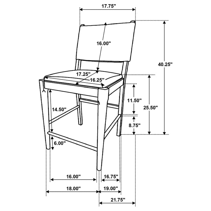 Ottowa 5 Pc Counter Height Dining Sets - U&U Home Budget Furniture (Carteret, NJ)
