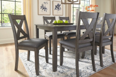 Caitbrook Dining Table and Chairs (Set of 7) - U&U Home Budget Furniture (Carteret, NJ)