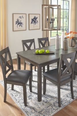 Caitbrook Dining Table and Chairs (Set of 7) - U&U Home Budget Furniture (Carteret, NJ)