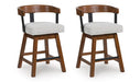 Ralene Counter Height Barstool (Set of 2) - U&U Home Budget Furniture (Carteret, NJ)