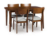 Tameride Dining Table and 4 Chairs (Set of 5) - U&U Home Budget Furniture (Carteret, NJ)