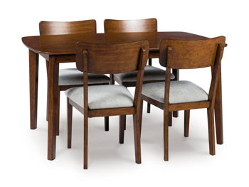 Tameride Dining Table and 4 Chairs (Set of 5) - U&U Home Budget Furniture (Carteret, NJ)