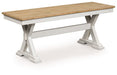 Purlaney 48" Dining Bench - U&U Home Budget Furniture (Carteret, NJ)