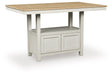 Purlaney Counter Height Dining Table - U&U Home Budget Furniture (Carteret, NJ)