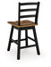 Wildenauer Counter Height Swivel Barstool - U&U Home Budget Furniture (Carteret, NJ)