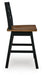 Wildenauer Counter Height Swivel Barstool - U&U Home Budget Furniture (Carteret, NJ)