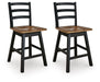 Wildenauer Counter Height Swivel Barstool - U&U Home Budget Furniture (Carteret, NJ)