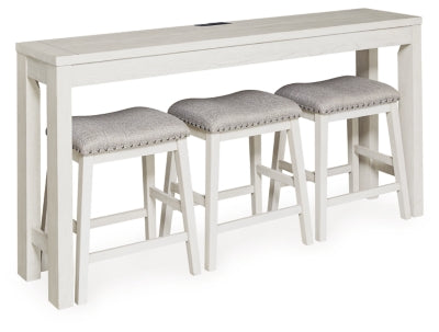 Robbinsdale Counter Height Dining Table and 3 Barstools Set - U&U Home Budget Furniture (Carteret, NJ)