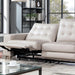 ABBERTON Power Loveseat, Beige - U&U Home Budget Furniture (Carteret, NJ)