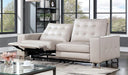 ABBERTON Power Loveseat, Beige - U&U Home Budget Furniture (Carteret, NJ)