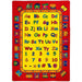 ABBEY Red & Multi 5' X 8' Area Rug - U&U Home Budget Furniture (Carteret, NJ)