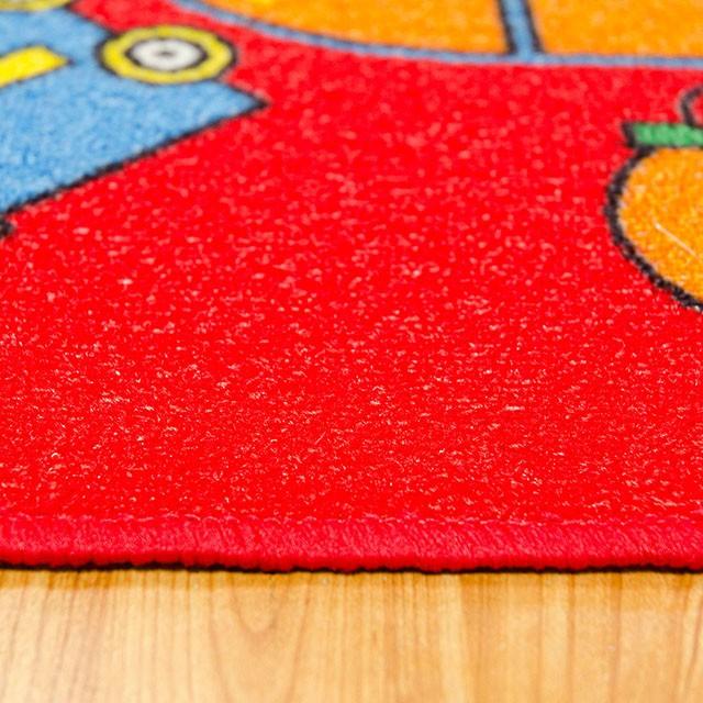 ABBEY Red & Multi 5' X 8' Area Rug - U&U Home Budget Furniture (Carteret, NJ)