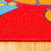 ABBEY Red & Multi 5' X 8' Area Rug - U&U Home Budget Furniture (Carteret, NJ)