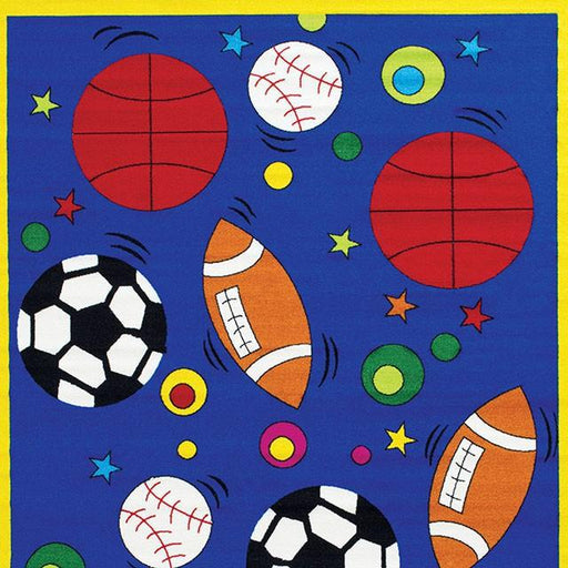 Abbey Sports 4' 9" X 6' 9" Area Rug - U&U Home Budget Furniture (Carteret, NJ)