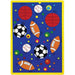 Abbey Sports 4' 9" X 6' 9" Area Rug - U&U Home Budget Furniture (Carteret, NJ)