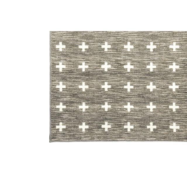 Acanthus Taupe 8' X 10' Area Rug - U&U Home Budget Furniture (Carteret, NJ)