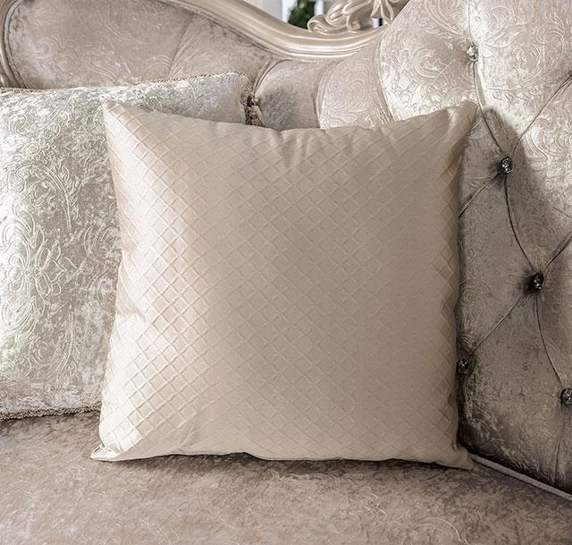 Acapulco White & Espresso Sofa - U&U Home Budget Furniture (Carteret, NJ)