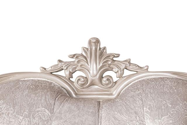 Acapulco White & Espresso Sofa - U&U Home Budget Furniture (Carteret, NJ)