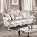 Acapulco White & Espresso Sofa - U&U Home Budget Furniture (Carteret, NJ)