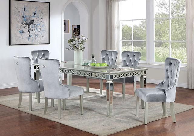Adalia 7 Pc Dining Table Set - U&U Home Budget Furniture (Carteret, NJ)