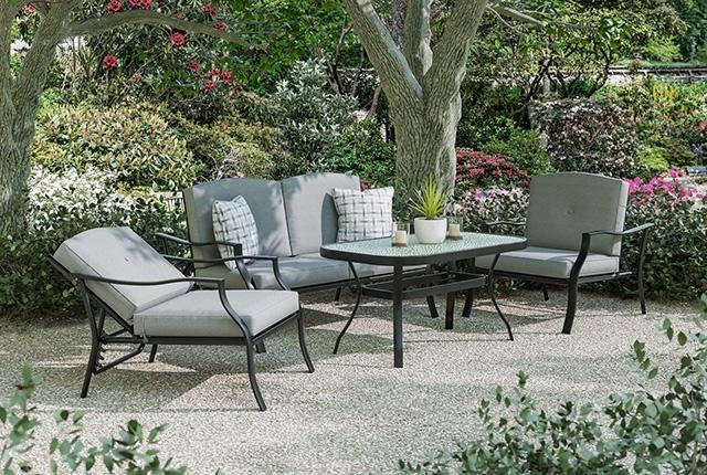 Adele 5 Pc. Conversation Set w/ Adjustable Chairs - U&U Home Budget Furniture (Carteret, NJ)