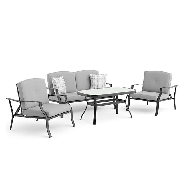 Adele 5 Pc. Conversation Set w/ Adjustable Chairs - U&U Home Budget Furniture (Carteret, NJ)