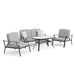 Adele 5 Pc. Conversation Set w/ Adjustable Chairs - U&U Home Budget Furniture (Carteret, NJ)