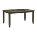 Adia 7 Pc Dinning Table Set Grey & Brown - U&U Home Budget Furniture (Carteret, NJ)