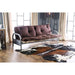 Aksel Black/Red Futon Mattress, Black, Red & Gray - U&U Home Budget Furniture (Carteret, NJ)