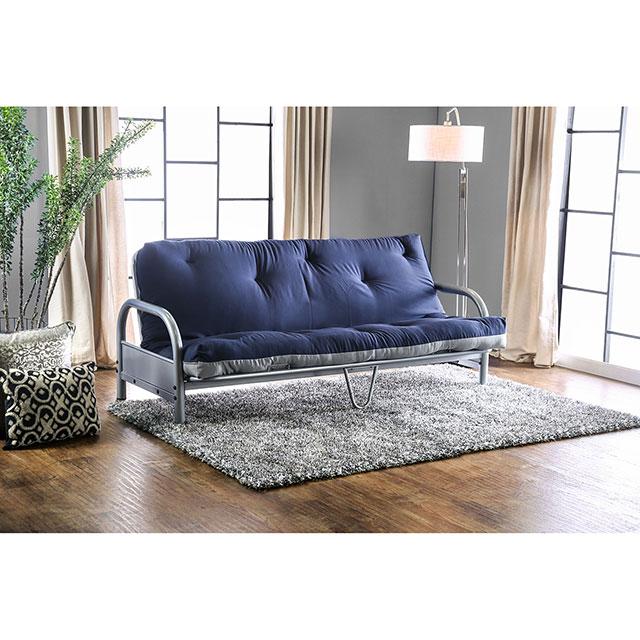 Aksel Black/Red Futon Mattress, Black, Red & Gray - U&U Home Budget Furniture (Carteret, NJ)