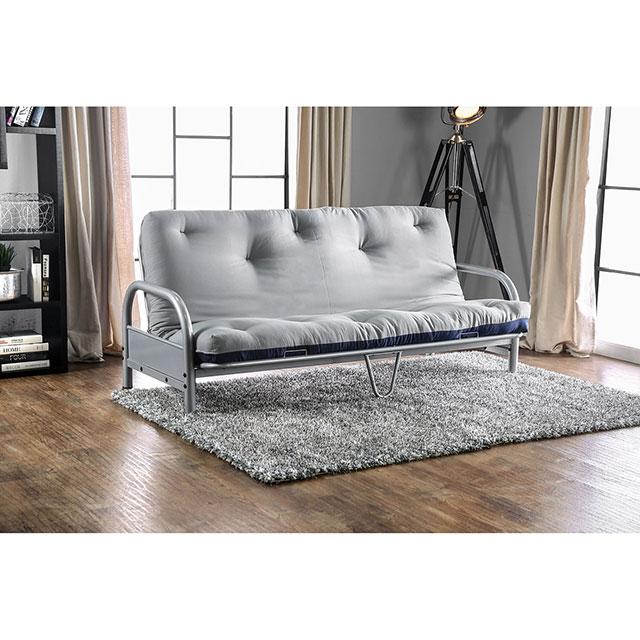 Aksel Black/Red Futon Mattress, Black, Red & Gray - U&U Home Budget Furniture (Carteret, NJ)