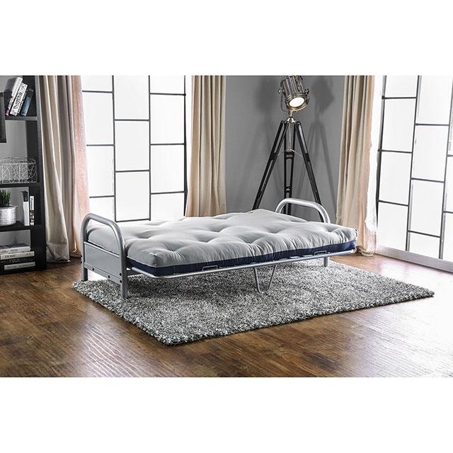 Aksel Black/Red Futon Mattress, Black, Red & Gray - U&U Home Budget Furniture (Carteret, NJ)