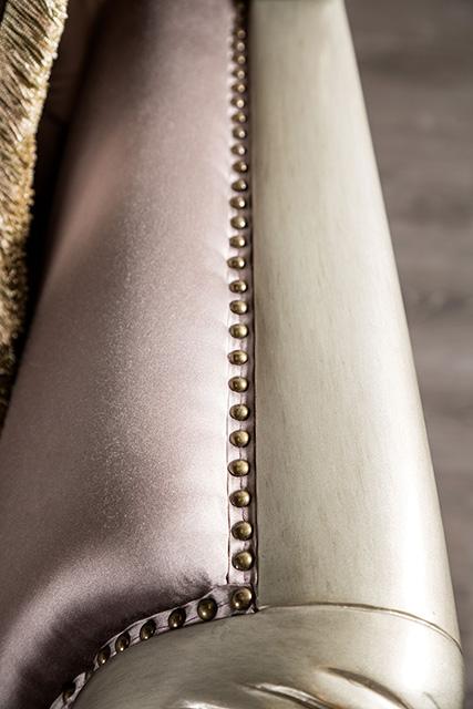 Albacete Chair Cherry & Campage - U&U Home Budget Furniture (Carteret, NJ)