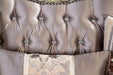 Albacete Sofa Campage & Walnut - U&U Home Budget Furniture (Carteret, NJ)