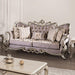 Albacete Sofa Campage & Walnut - U&U Home Budget Furniture (Carteret, NJ)