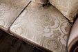 Albacete Sofa Campage & Walnut - U&U Home Budget Furniture (Carteret, NJ)