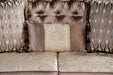 Albacete Sofa Campage & Walnut - U&U Home Budget Furniture (Carteret, NJ)