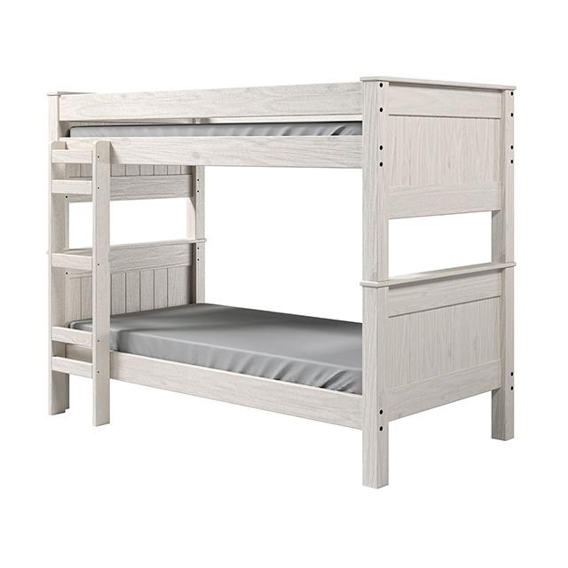 Albani Twin/Twin Post Bunkbed - U&U Home Budget Furniture (Carteret, NJ)