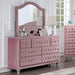 ZOHAR Dresser, Pink - U&U Home Budget Furniture (Carteret, NJ)