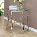 ZOLA Chrome End Table - U&U Home Budget Furniture (Carteret, NJ)