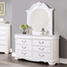ALECIA Dresser, White - U&U Home Budget Furniture (Carteret, NJ)
