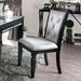 Alena Black/Silver Side Chair (2/CTN) - U&U Home Budget Furniture (Carteret, NJ)