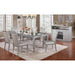 Alena Silver Dining Table - U&U Home Budget Furniture (Carteret, NJ)