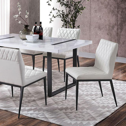 Alessia 7 Pc Dining Table Set - U&U Home Budget Furniture (Carteret, NJ)