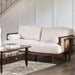 ALESUND Loveseat, Beige/Light Oak, Natural & Brown - U&U Home Budget Furniture (Carteret, NJ)