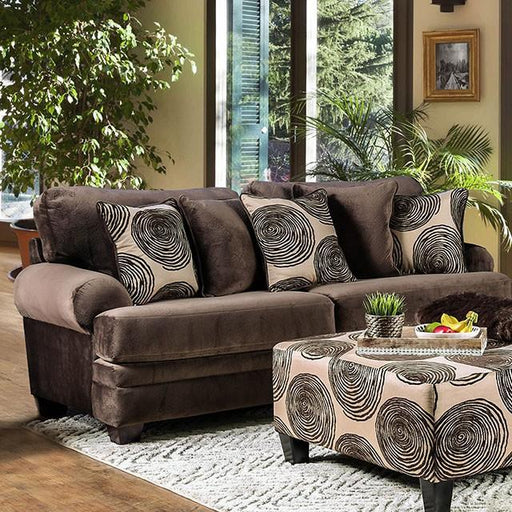 Bonaventura Brown Sofa - U&U Home Budget Furniture (Carteret, NJ)