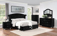 Zohar Bed Black & Pink - U&U Home Budget Furniture (Carteret, NJ)