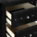 Zohar Bed Black & Pink - U&U Home Budget Furniture (Carteret, NJ)