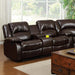 Winslow Love Seat w/ Center Console - U&U Home Budget Furniture (Carteret, NJ)