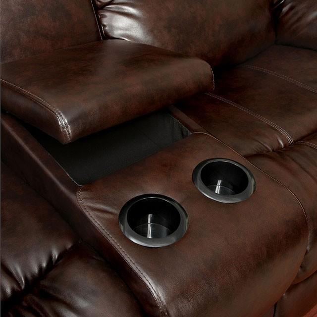 Winslow Love Seat w/ Center Console - U&U Home Budget Furniture (Carteret, NJ)